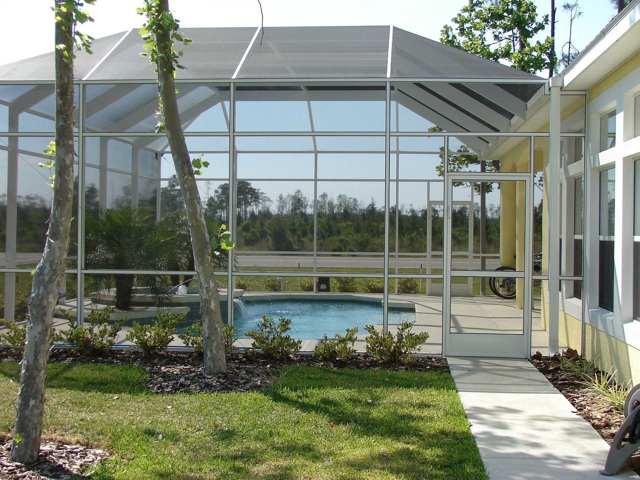 pool screen installation