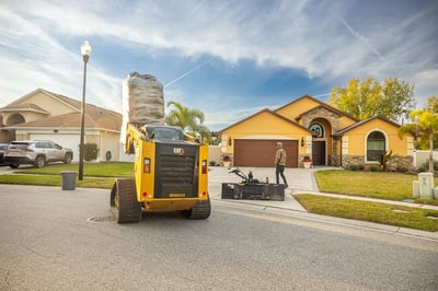 crew truck equipment installation dump truck trailer mulch installation 4
