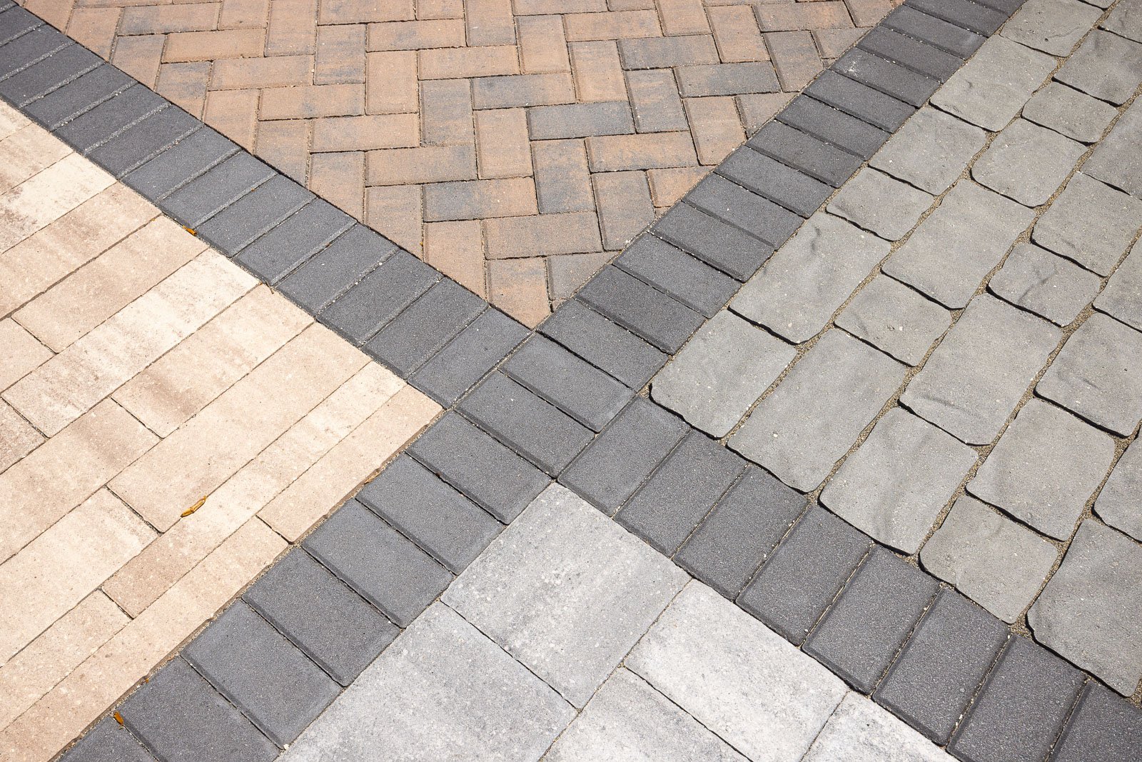 office display multiple paver patterns