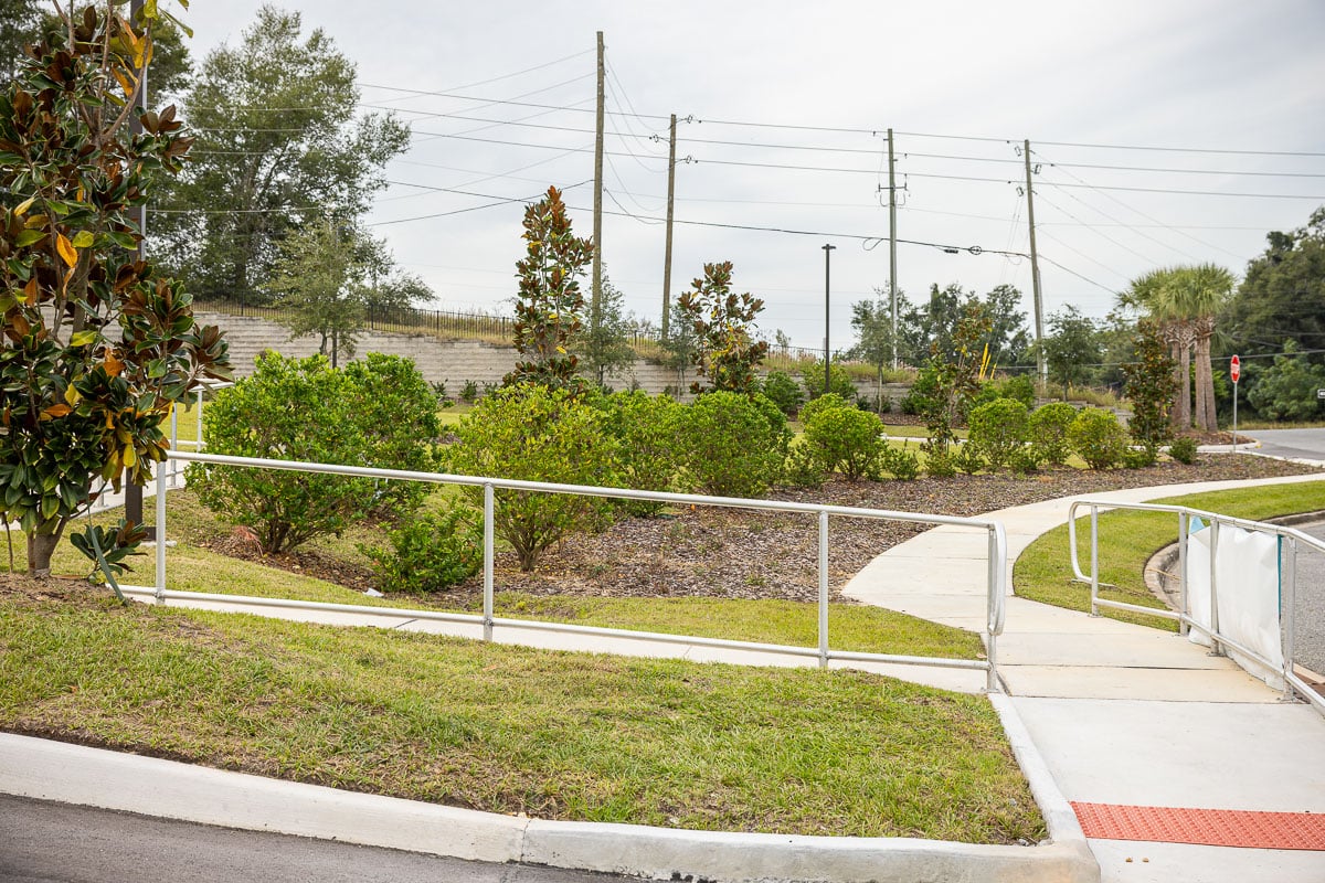 commercial entrance walkway ramp