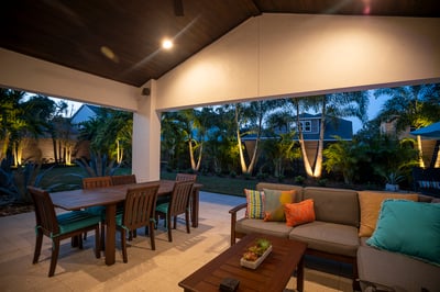 patio and tree lights