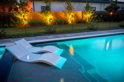 pool chair lighting