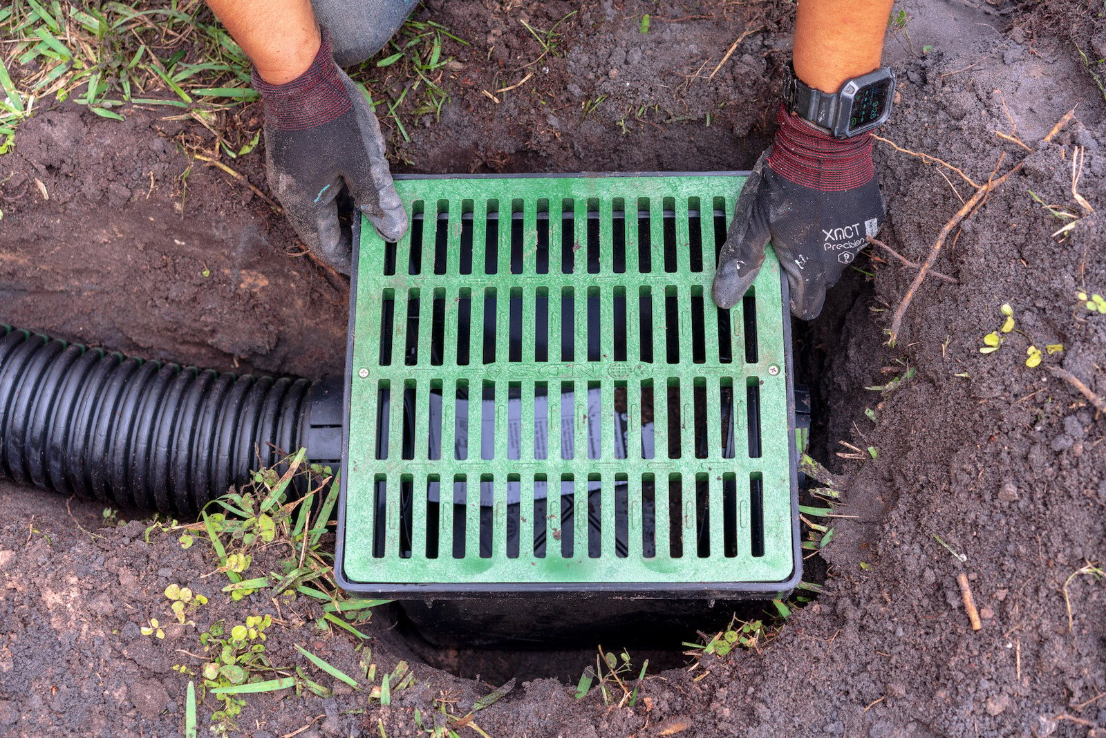 Catch basin installation