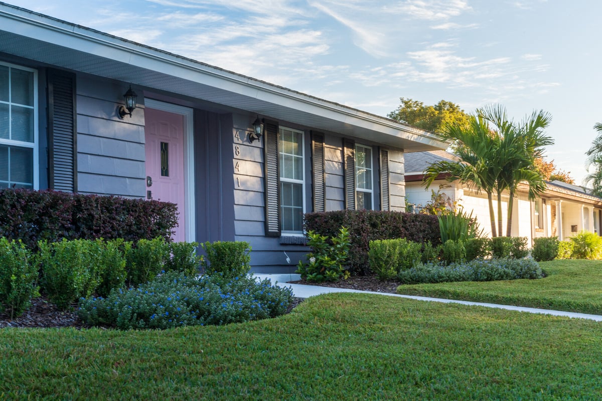 nice lawn curb appeal 