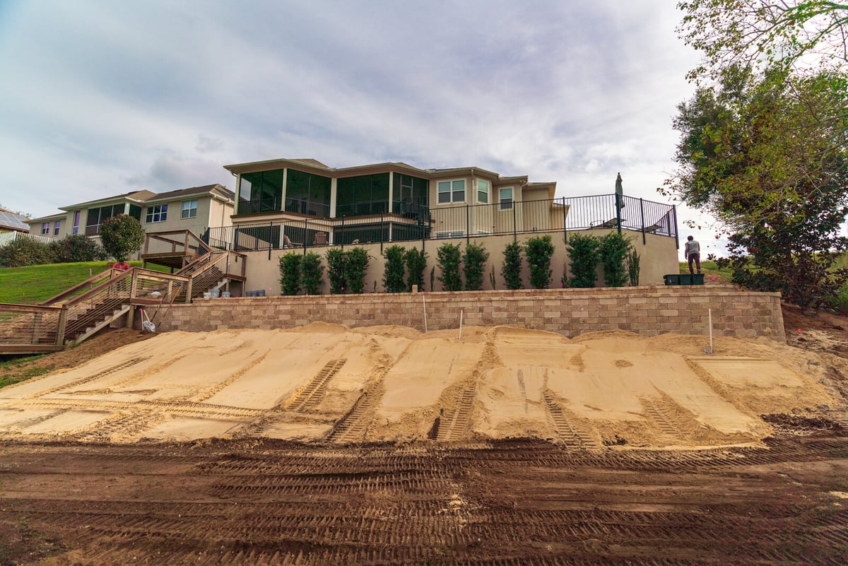 paver retaining wall construction installation