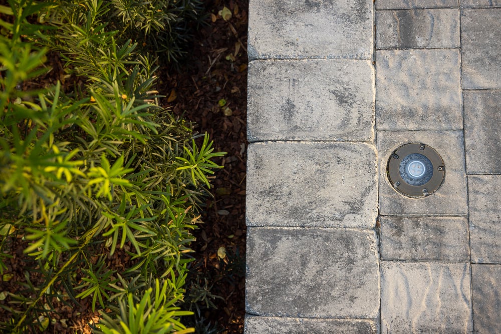 Paver Driveway, Retaining Wall, Landscape Lighting 2