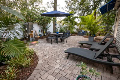 Paver Patio, Patio Furniture, Planting Pots 2