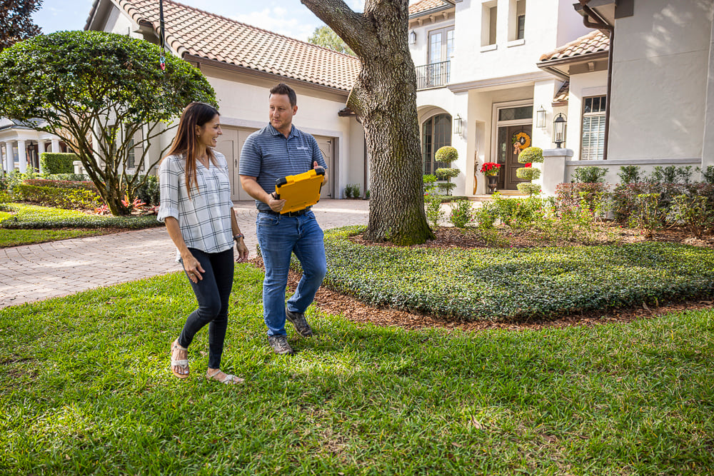 landscape designer and customer consultation walking 3