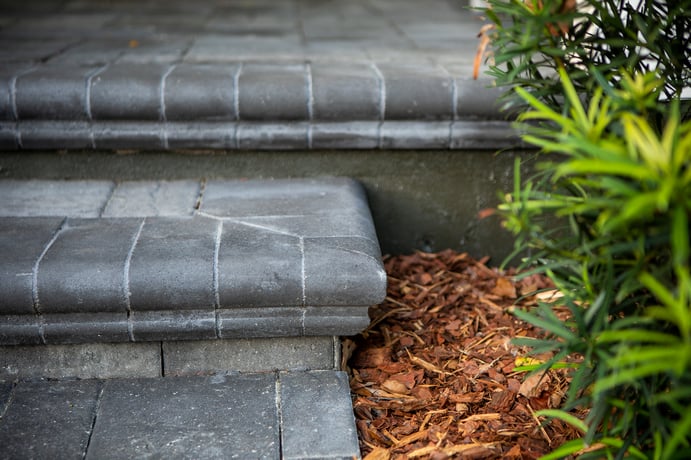 plantings paver steps walkway 20